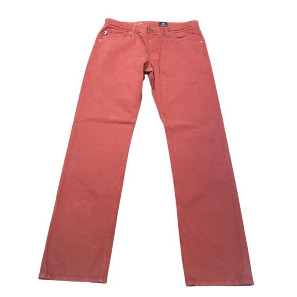 NWOT AG Adriano Goldschmied Men's 32x32 Graduate SUD Tailored Leg Pant Red - Picture 1 of 8